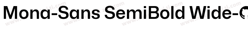 Mona-Sans SemiBold Wide字体转换
